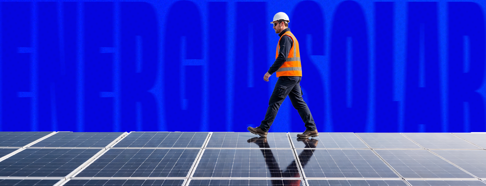Instalação solar, equipe técnica ou usina de energia solar
